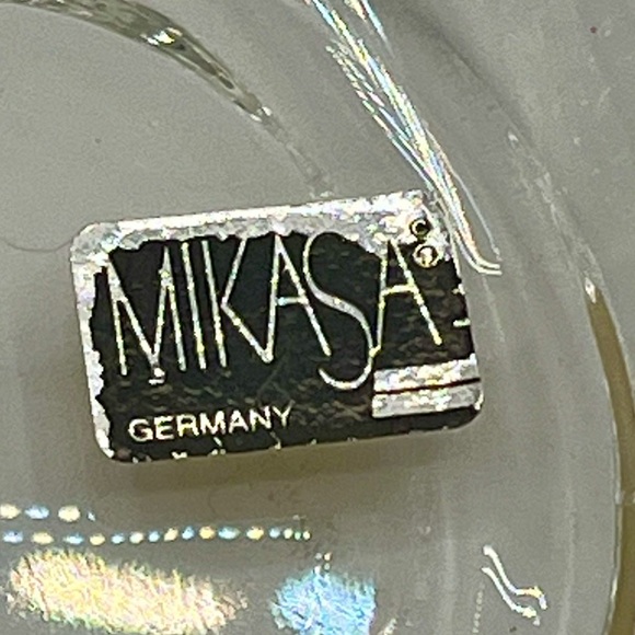 Elegant Clear Floral Glass Bowl Mikasa Germany - Picture 6 of 13